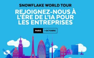 Rejoignez-nous le 1er octobre sur notre stand au Snowflake World Tour à Paris !